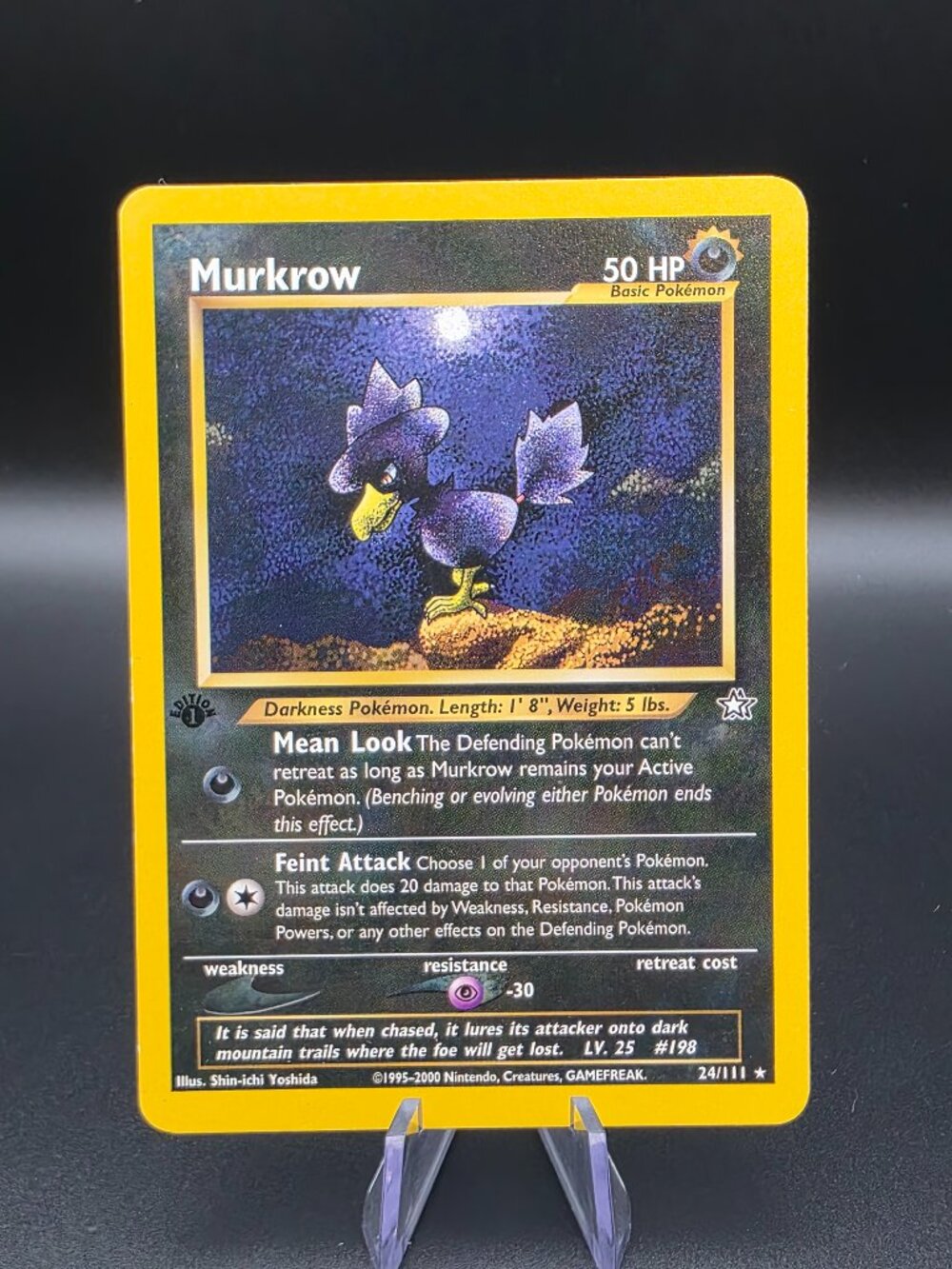 Pokémon - 1st Edition - Neo Genesis - Murkrow - Non Holo - 24/111 - MP